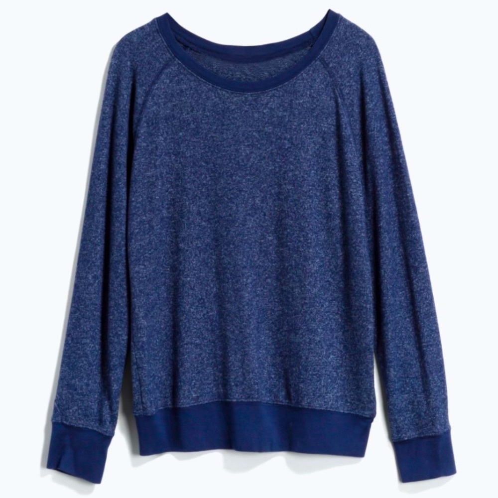 American Able | Wynette Sweatshirt Knit Top | S | Navy
